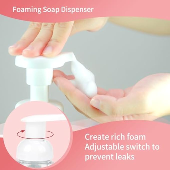 RAQEHO FOAMING HAND SOAP TABLETS REFILL - 20PCS HAND SOAP FOAM REFILLS FOR KIDS ADULTS LIQUID HANDSOAP HOUSEHOLD CLEANING PRODUCTS TRAVEL KITCHEN BATHROOM WITH 1 REFILLABLE FOAMING DISPENSER - Image 3